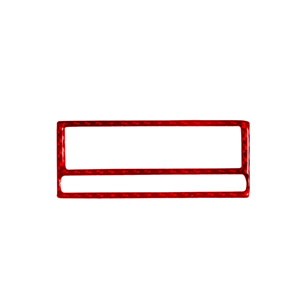 15X Red Carbon Fiber Center Console Cover Trim for Mitsubishi Outlander 2014-16