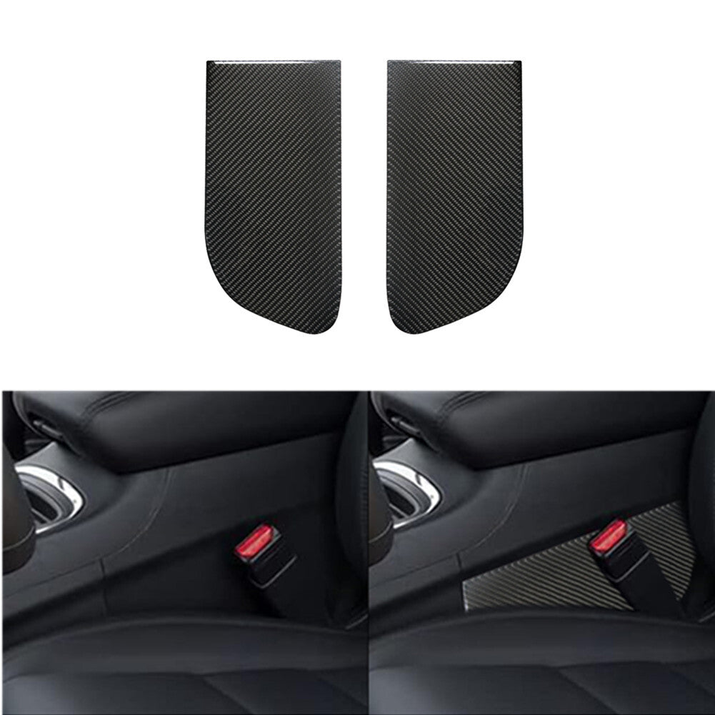 2Pcs Carbon Fiber Center Side Rear Frame Cover Trim for Dodge Durango 2014-2020