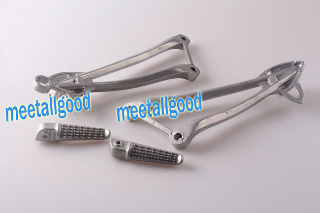 Rear Passenger Foot Pegs Motor Fit for Kawasaki ZX10R 2008 2009 2010 Pair