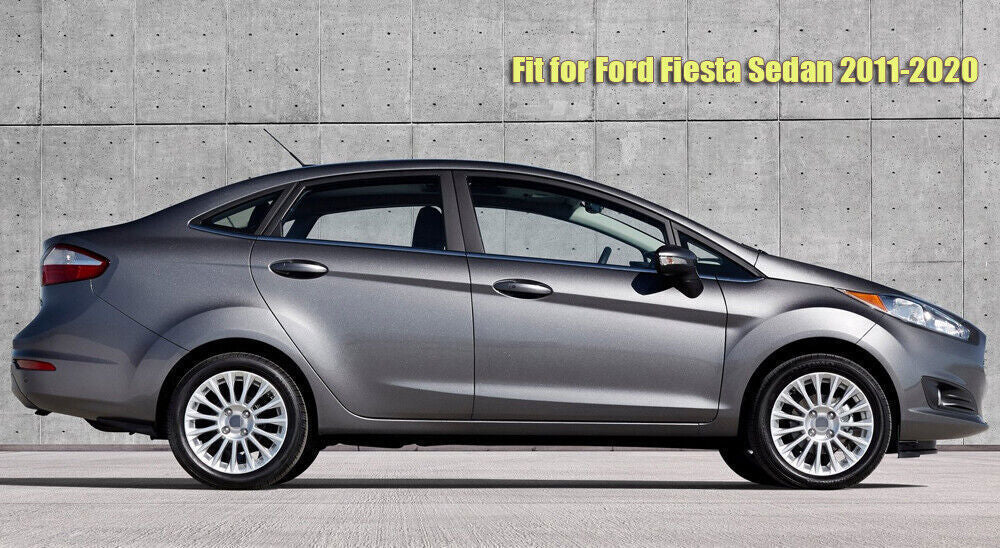 Side Window Deflector Visors Rain Guard Vent Shade for Ford Fiesta Sedan 11-2020