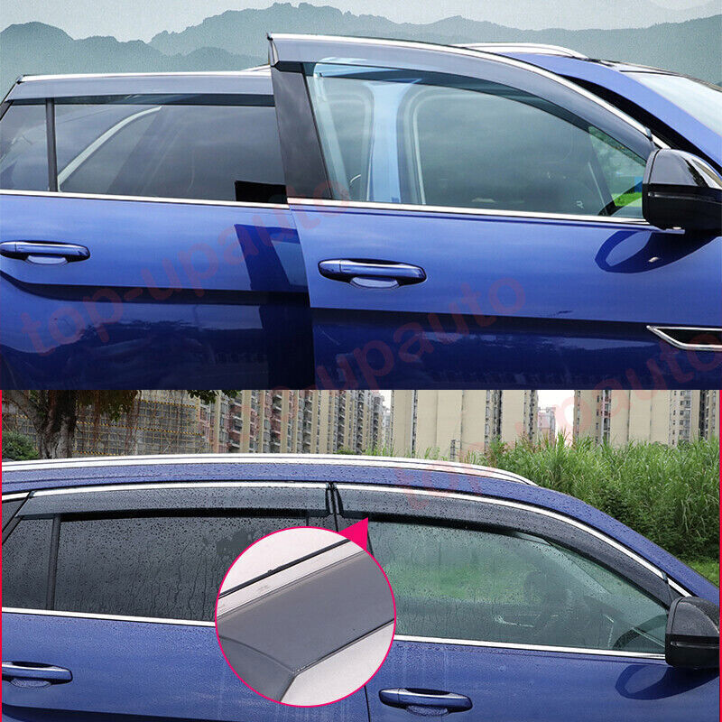 for VW Atlas Cross Sport 2020-2023 Window Rain Guard Vent Deflectors Decoration