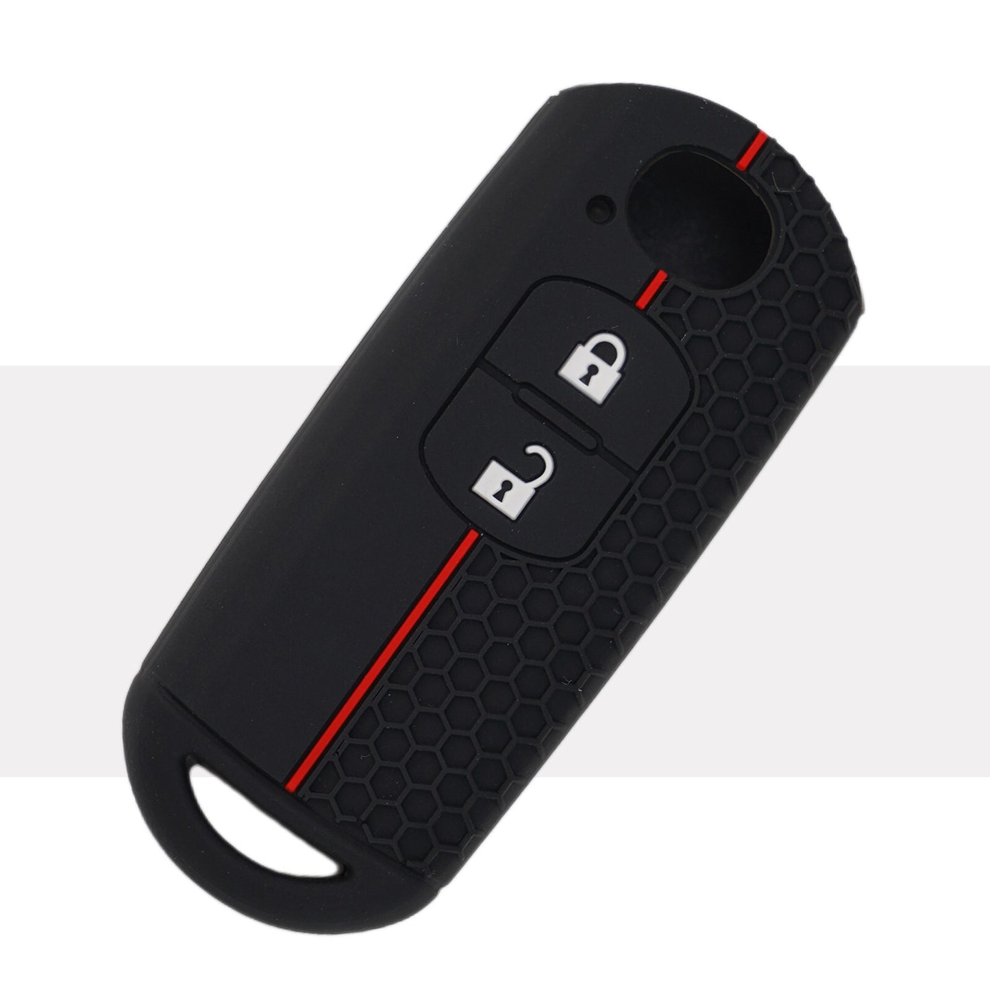 Waterproof silicone key pouch for Mazda keys, car key ring, key protection.