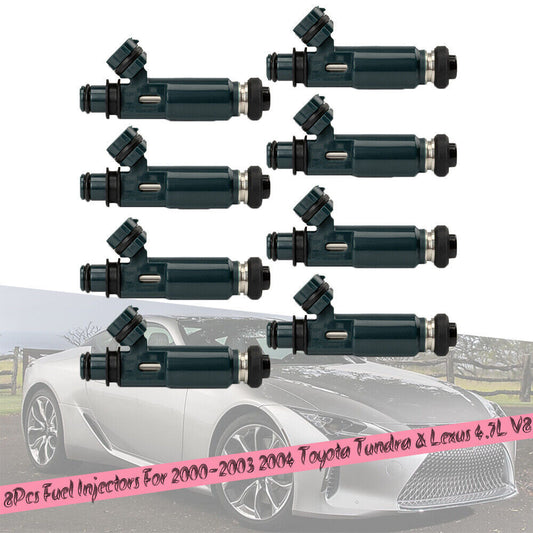8X Fuel Injectors Nozzle for Toyota Tundra for Lexus GX470 LX470 4.7L V8 23250-50040