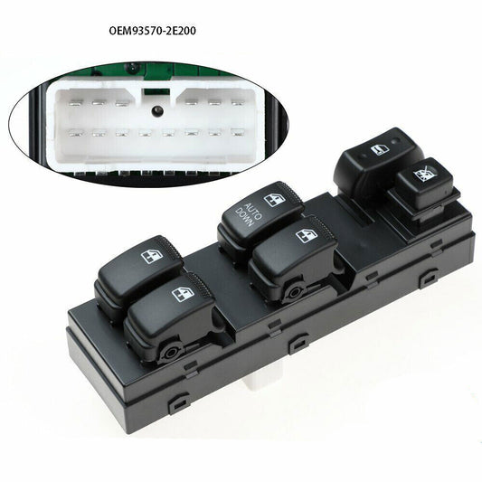 For 2005 for Hyundai for Tucson Power Window Main Switch Left Driver Side 93570-2E200