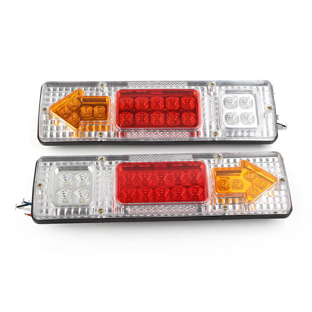 LED Rear Tail Light Brake Turn Signal Reverse Lamp Fit Trailer Truck Caravan 24V