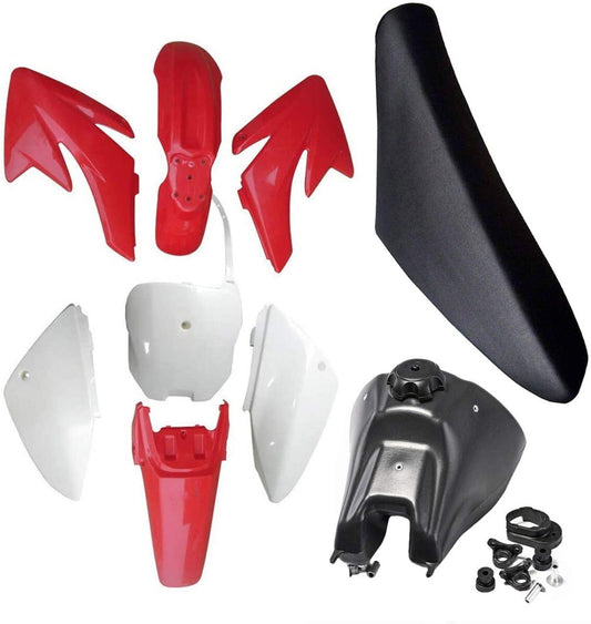 Fuel tank rectifier, plastic fender for seat suitable for 140cc and 150cc Dirt bicycles and motorcycles - CRF70