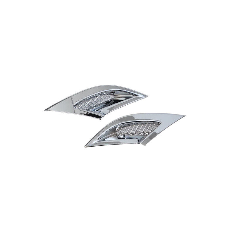 2Silver LeftRight Front Bumper Fog Lamp Cover Trim for Honda Accord 2023-2024