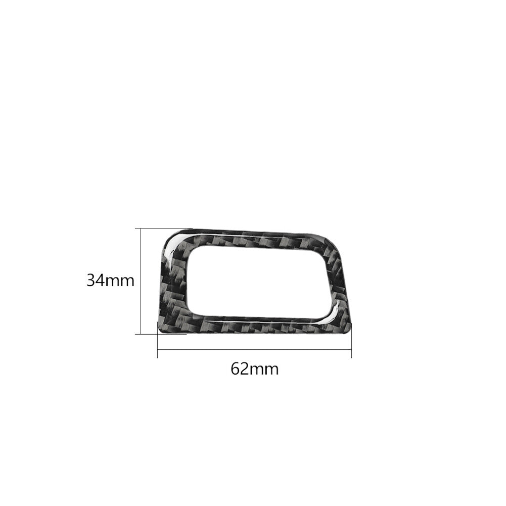 Carbon fiber button for the rear trunk trim for Audi A6 2012-2018