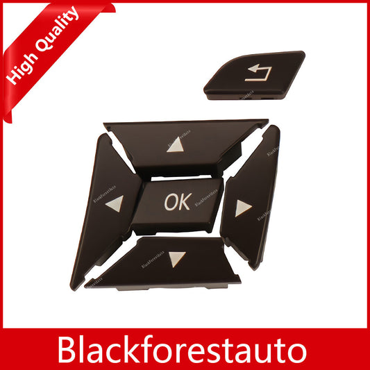 For C Class Brown Left Steering Wheel Control Menu Switch Button Cover