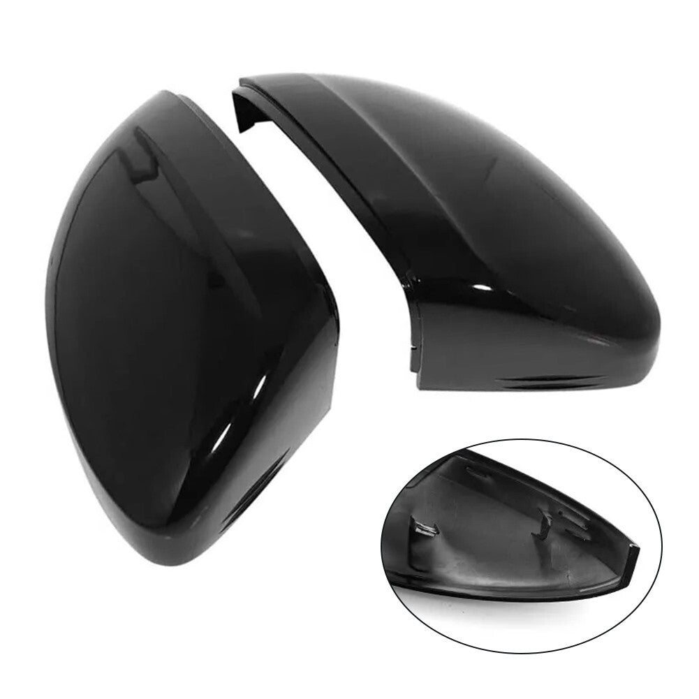 2pcs Black Rear View Wing Mirror Cover Rear View Mirror Housing For Mk2