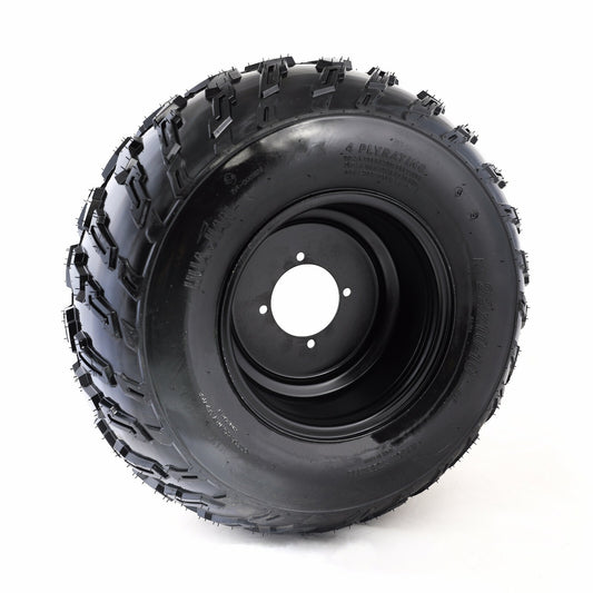 10-inch all-terrain vehicle wheels, 22x10-10 tires, rims, 4 bolts, 22x10x10 suitable for 200cc and 250cc four-wheel UTV off-road vehicles.