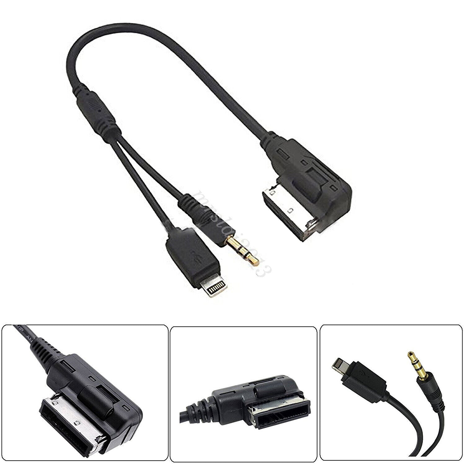 3.5MM Music Interface Adaptor AMI Cable USB AUX Cord for Audi A3 for A4 iphone 6 5S