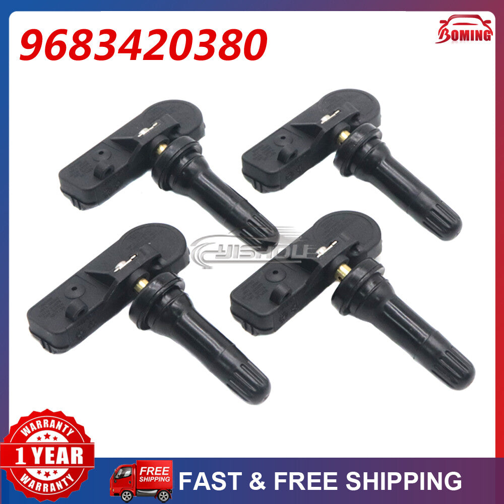 new 4-piece TPMS for Peugeot 308 and for Citro?n C4, 433MHz tire pressure sensor 9683420380
