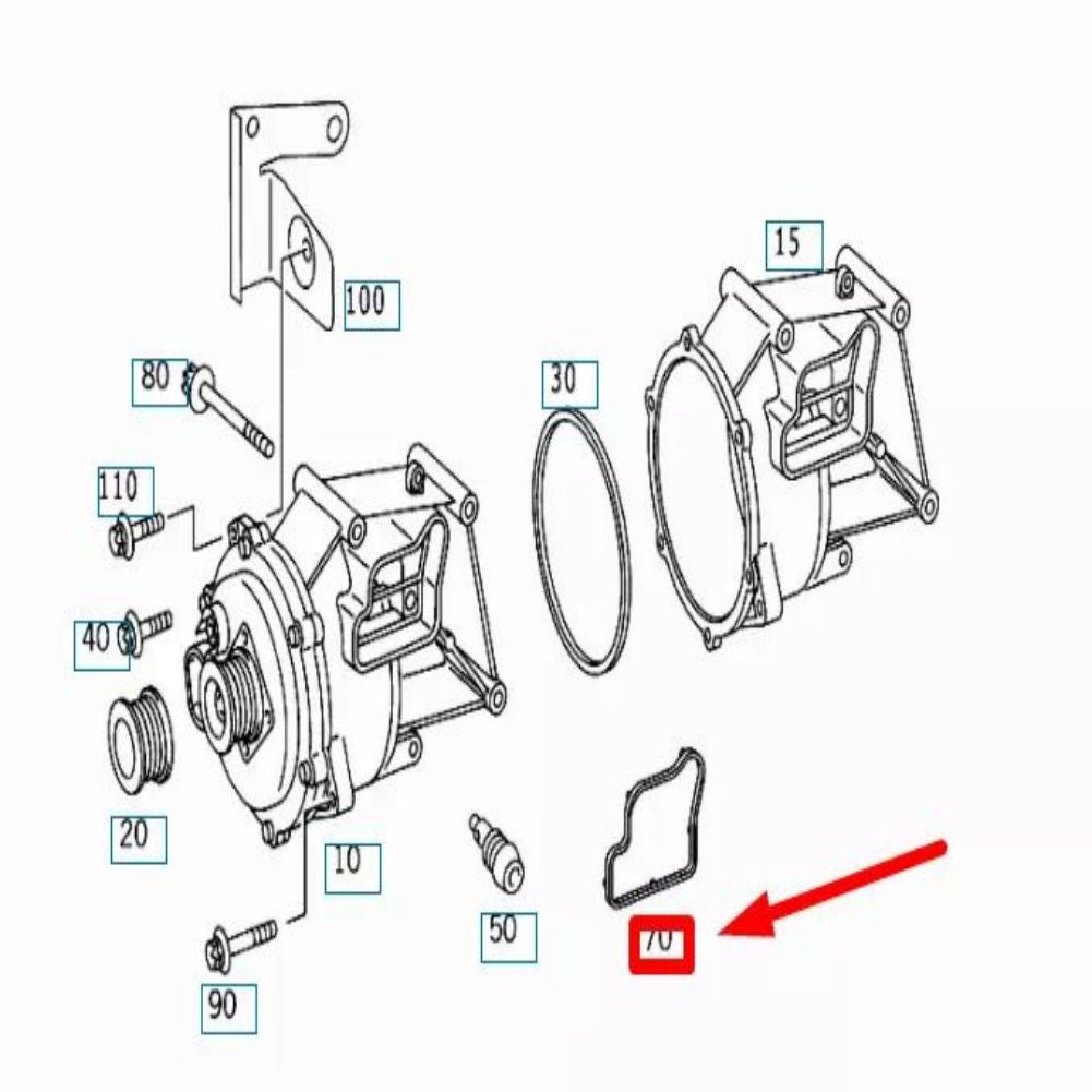 1371540180 Alternator Bracket Seal for Mercedes-Benz CL C215
