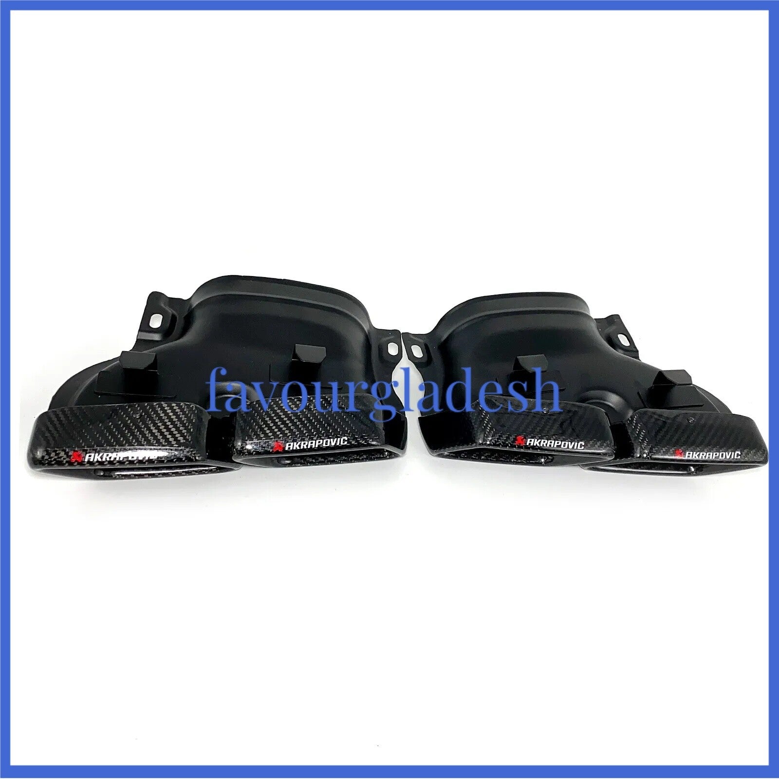 for Mercedes-Benz GLC GLE C-Class W205 Akrapovic Carbon Fiber Exhaust Tip Pipe
