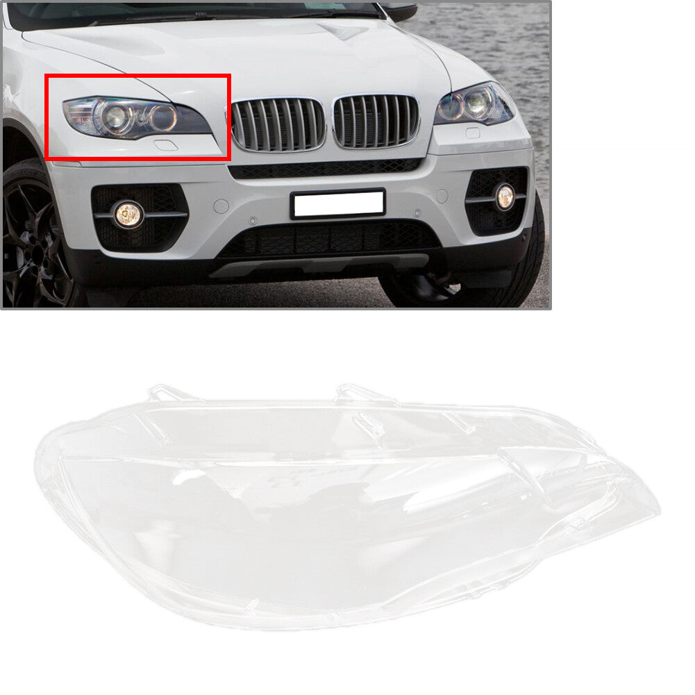 Right Side Headlight Headlamp Clear Lens Cover for BMW X6 E71 2008-2014 2013 12