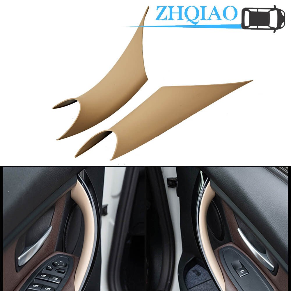 2PCS for BMW 3 4 F30 F35 Beige Inside Inner Door Handle Cover Trim Case