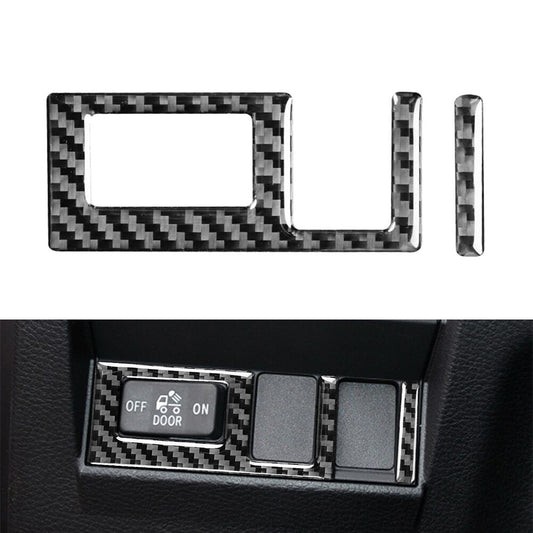 Carbon Fiber Look Head Light Switch Button Cover Fit for Toyota Tundra 2014-21 Black