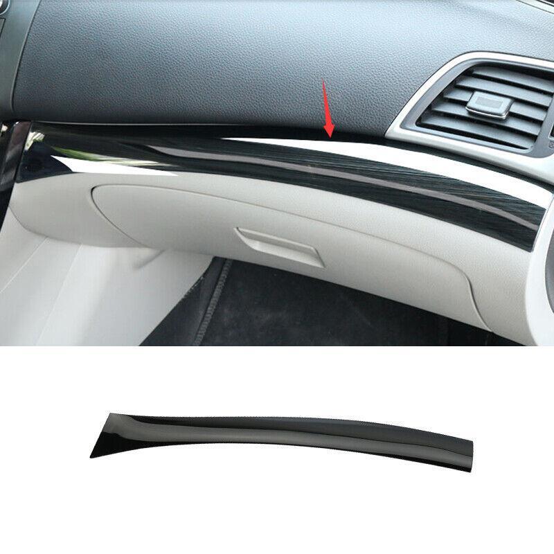 for Nissan Sentra Sylphy 2013-2019 Black Titanium for Co -Pilot Dashboard Strip Cover