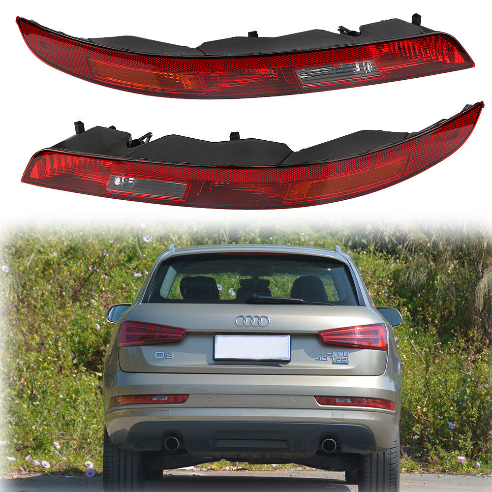 Rear bumper lower taillights with reverse stop lights applicable to for Audi Q3 SUV 2016-18 EU style