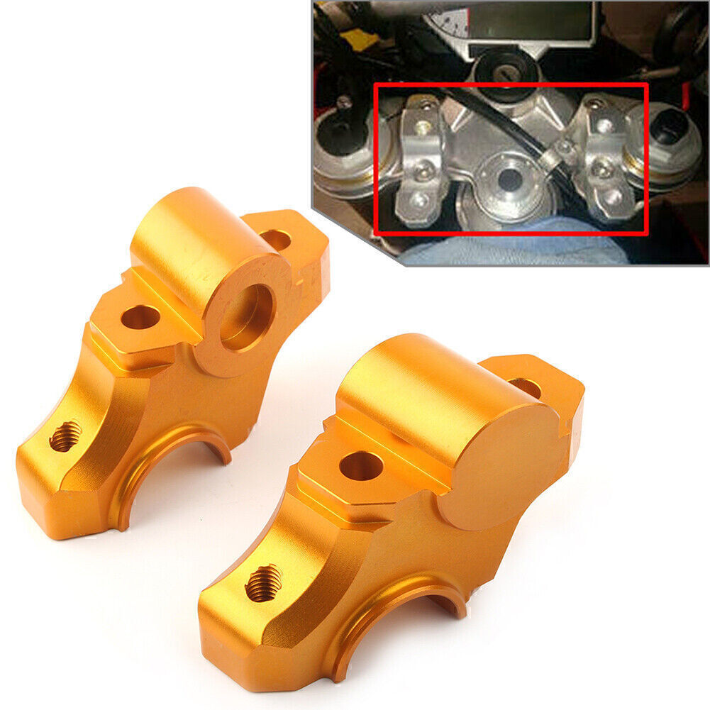 Motorcycle Handlebar Clamp Riser Bar for YAMAHA MT-09 FZ-09 13-17/ XSR900 Gold