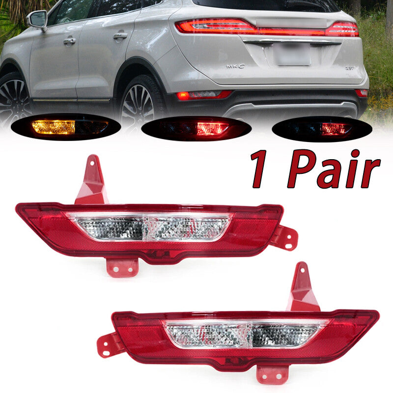 for Lincoln MKC 2015-2019 Rear Bumper Reflector Light Fog Brake Turn Signal Lamp