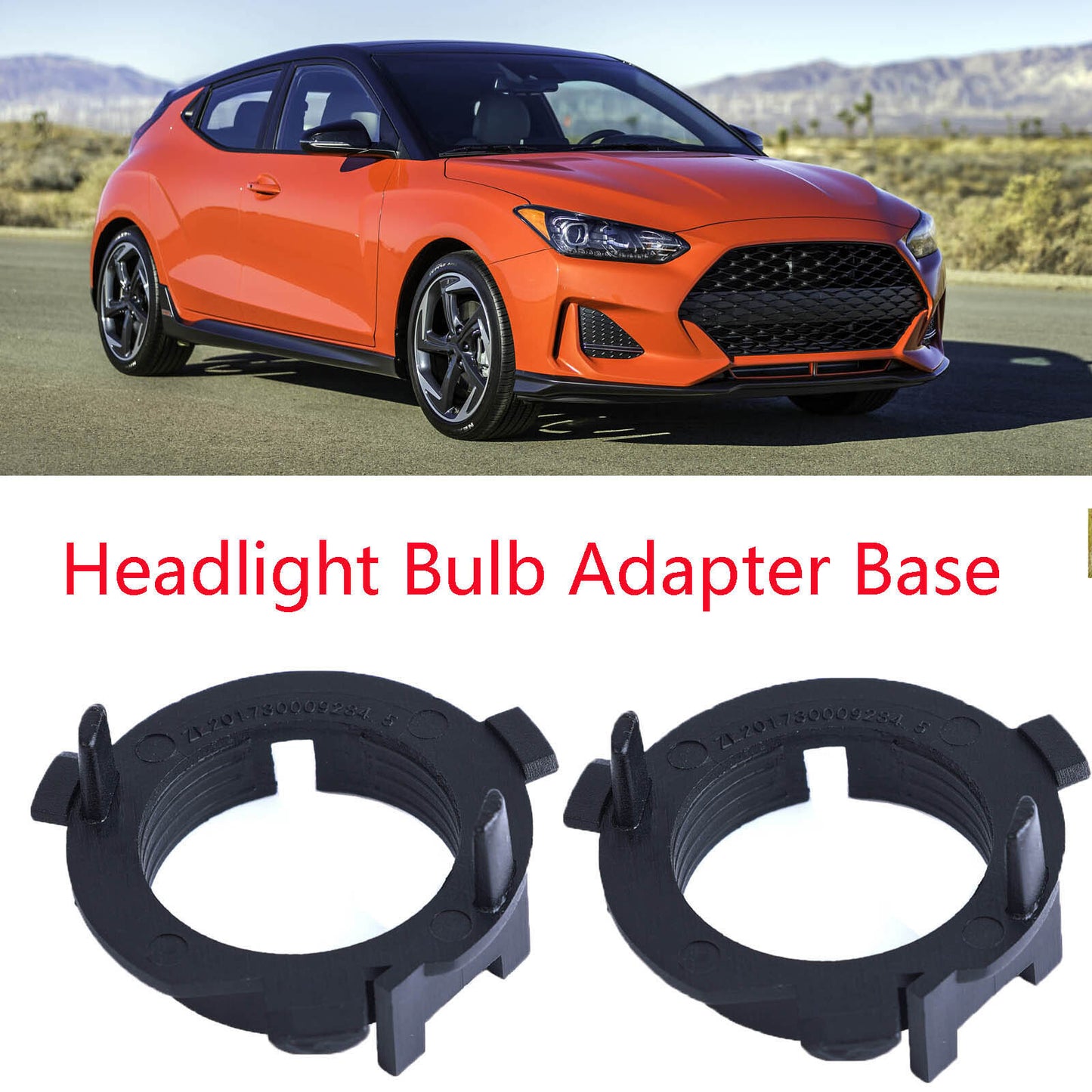 H7 LED Headlight Bulb Adapter Holder for Hyundai Santa Fe for Veloster Sonata Coupe