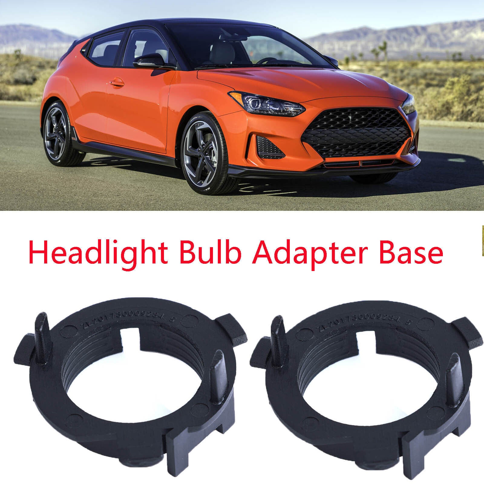 H7 LED Headlight Bulb Adapter Holder for Hyundai Santa Fe for Veloster Sonata Coupe