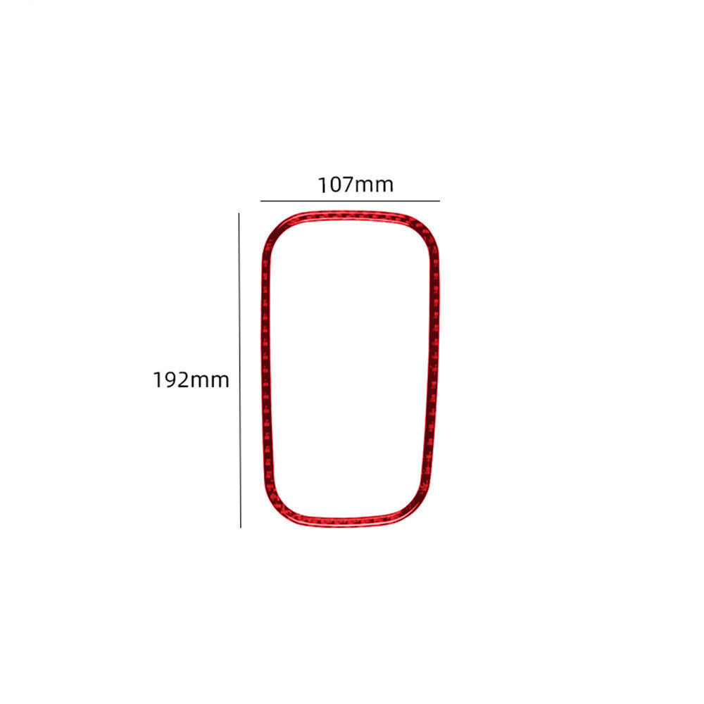 Red Carbon Fiber Automatic Gear Shift Surround Cover for Jeep for Wrangler JK 11-17