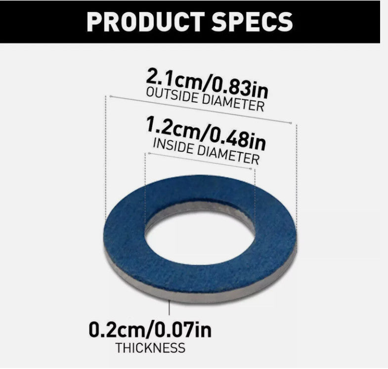 10 drain pump plug gaskets suitable for Toyota 9043012031
