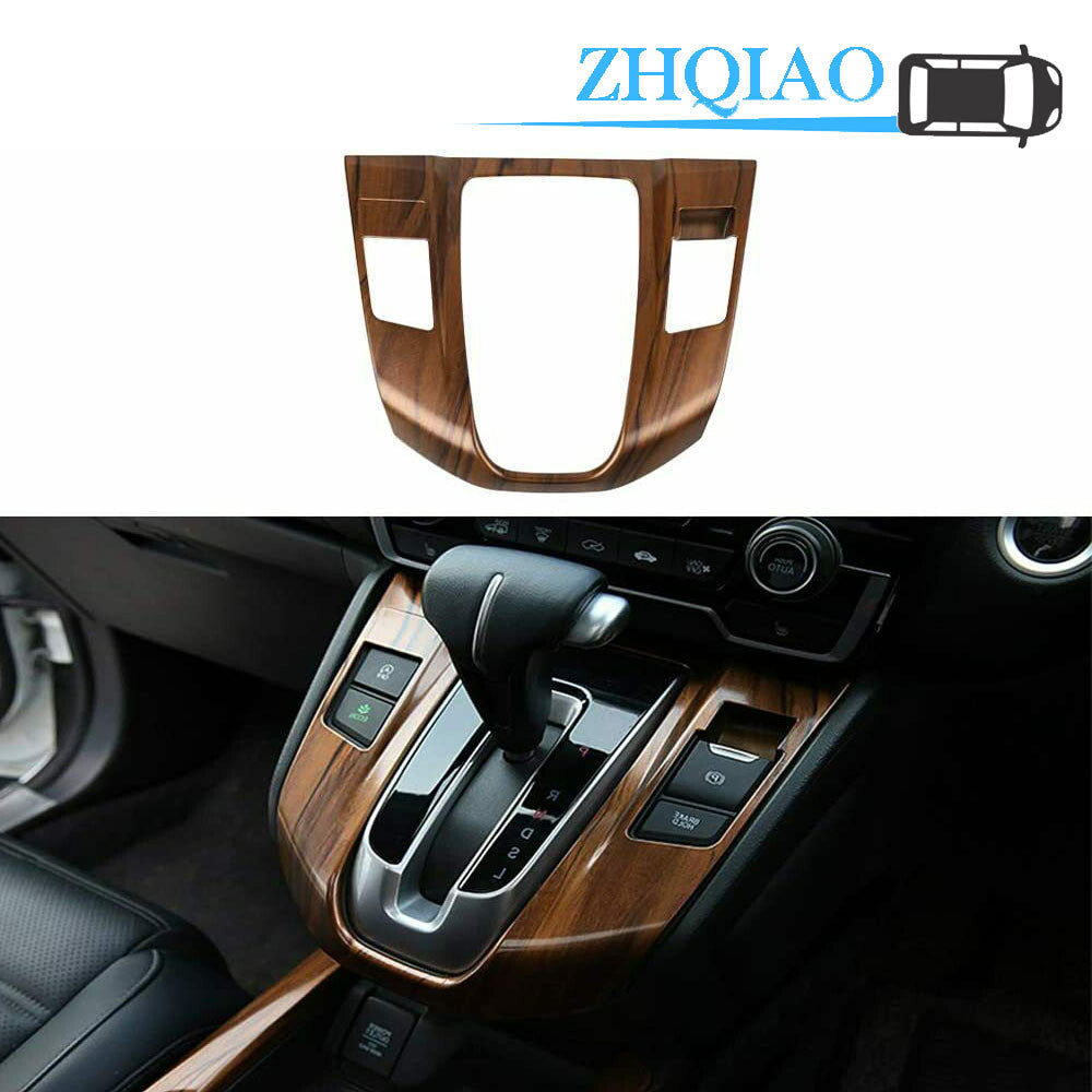 Peach Wood Grain Gear Shift Frame Panel Cover Trim Fits for Honda CRV 2017-2019