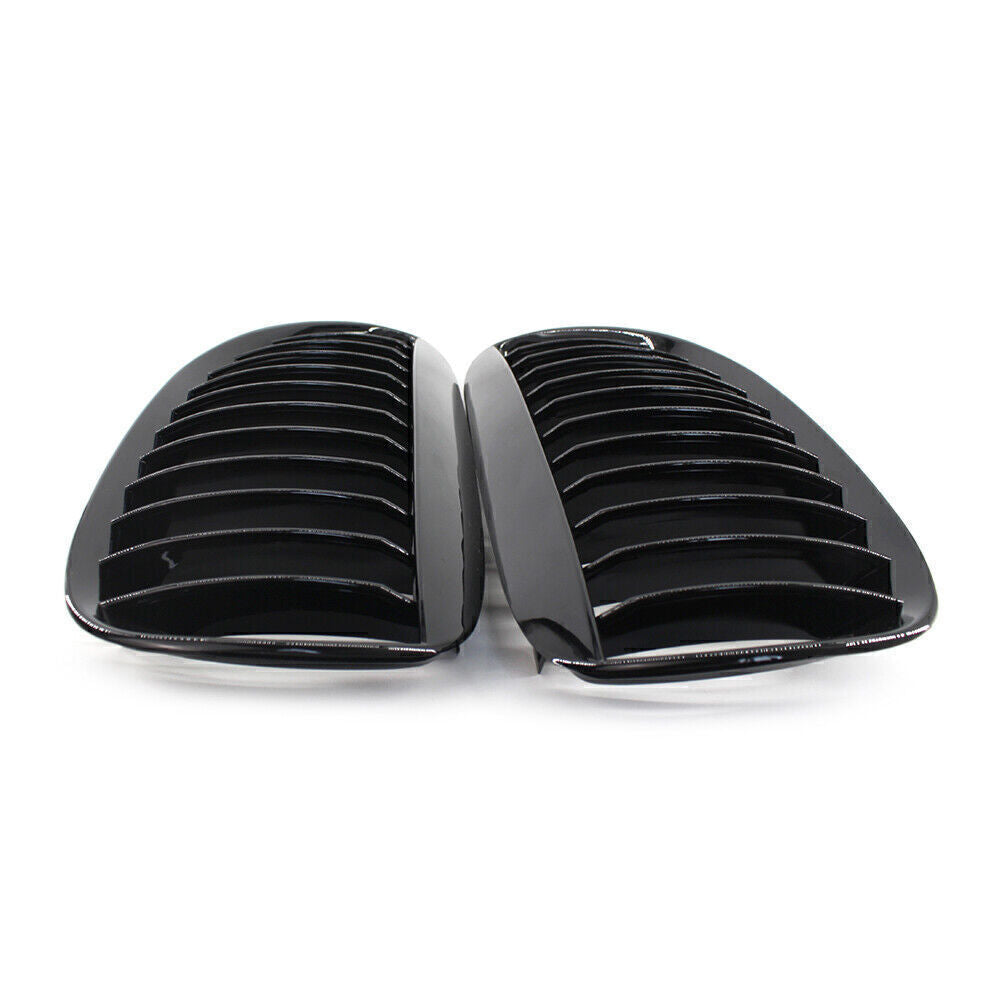 Front Kidney Bumper Grille Fit Gloss Black for BMW E63 Coupe M6 E64 Cabrio M6