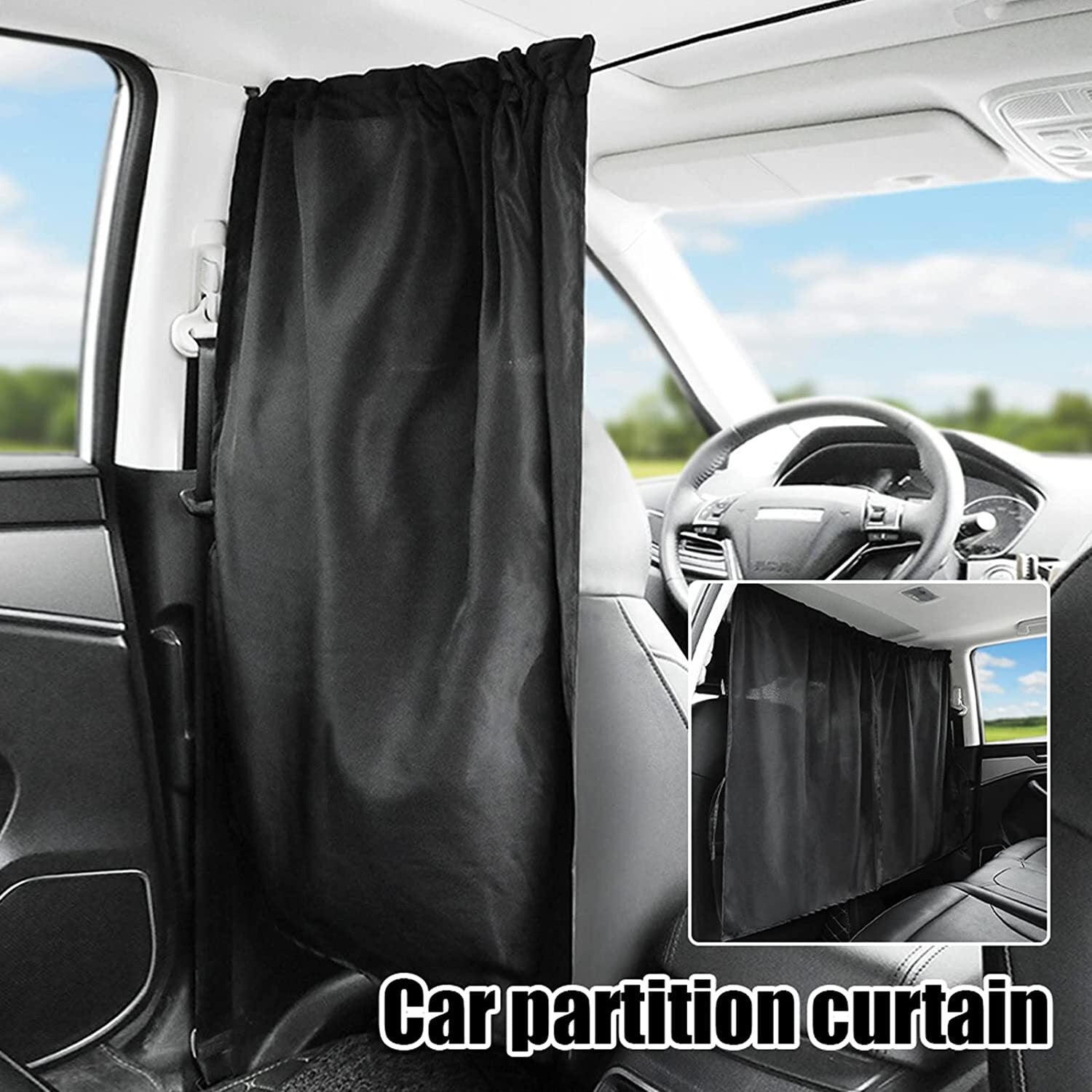 2x for Chrysler Accessory Car Divider Privacy Curtain Partition Window Sun Shade