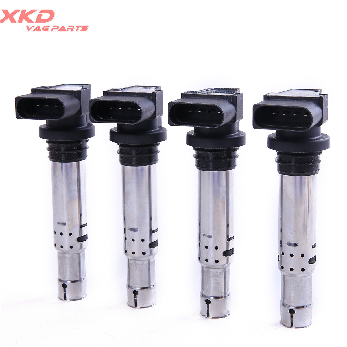 4-piece spark plug and ignition coil kit suitable for Volkswagen Beetle, for Golf , for Jetta , for Passat 1.6FSI, 1.4TSI