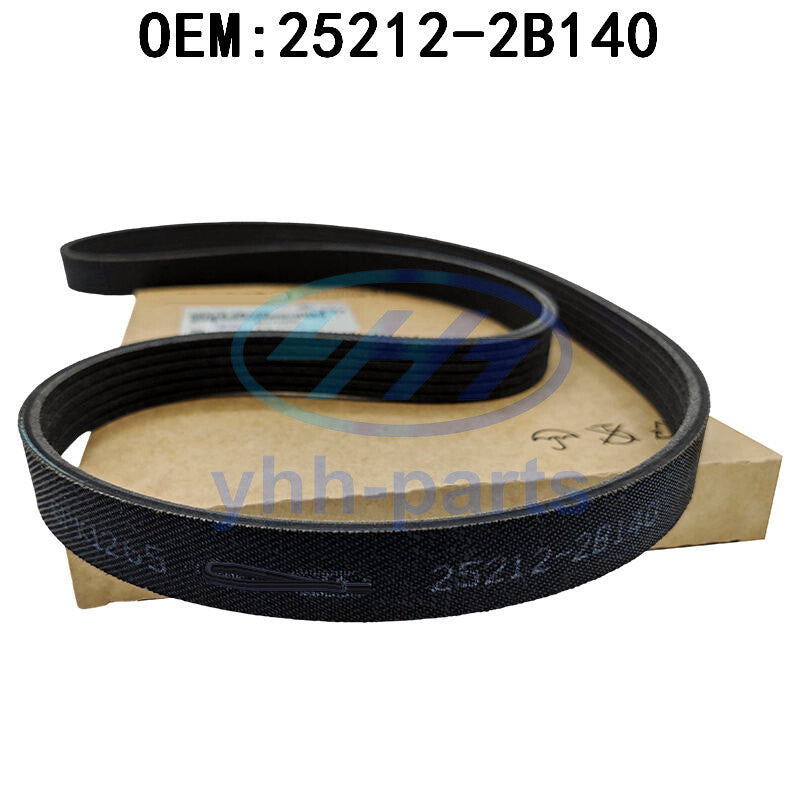 25212-2B140 Serpentine Drive Belt V-Ribbed For 2012-20 for Kia for Hyundai 1.6L