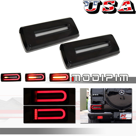 Smoked lens LED rear brake reverse fog lights applicable to 1999-18 for Mercedes G-Class W463