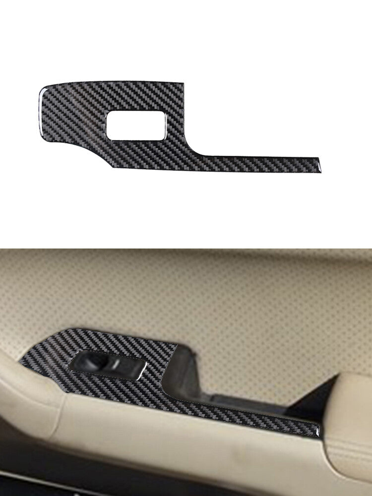 Passenger Window Lifter Panel Trim Cover Carbon Fiber for Acura TSX 2003-2008