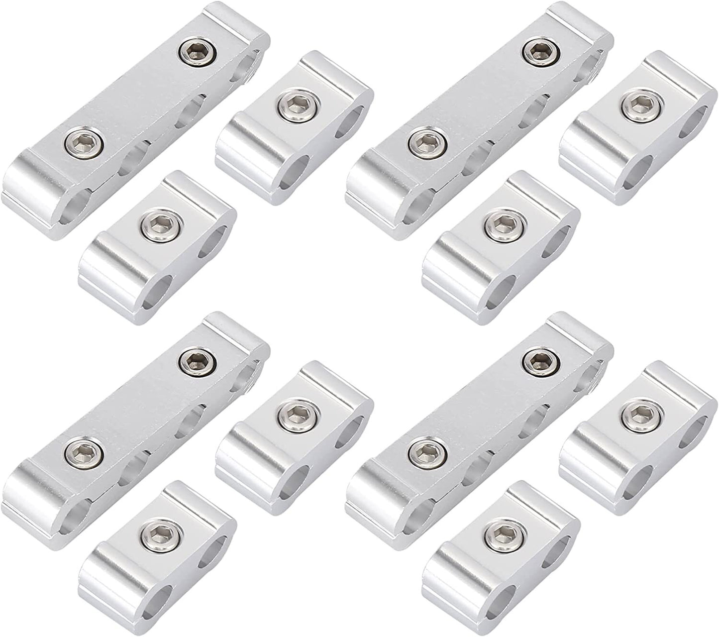 4 sets of 8mm car engine spark plug wire splitters, loom dividers, and storage clips