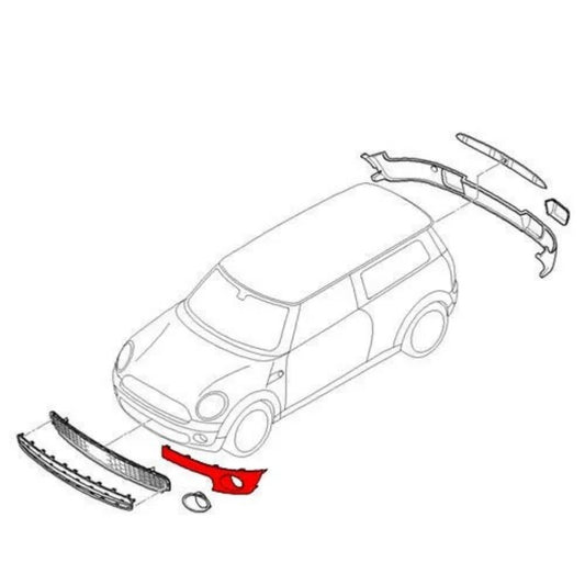 Bumper Cover Insert for Mini R57 LCI