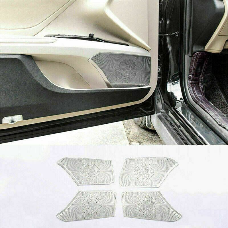 for Toyota for Camry 2018-2023 Silver Titanium Inner Door Horn Frame Cover Trims 4P