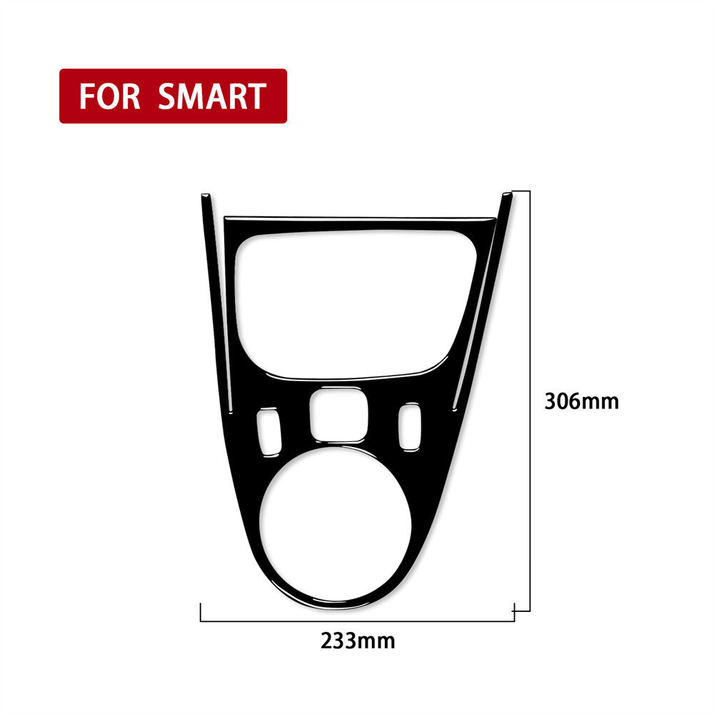 Gloss Black Central Control Gear Shift Panel Cover for Mercedes-Benz for Smart 2016+