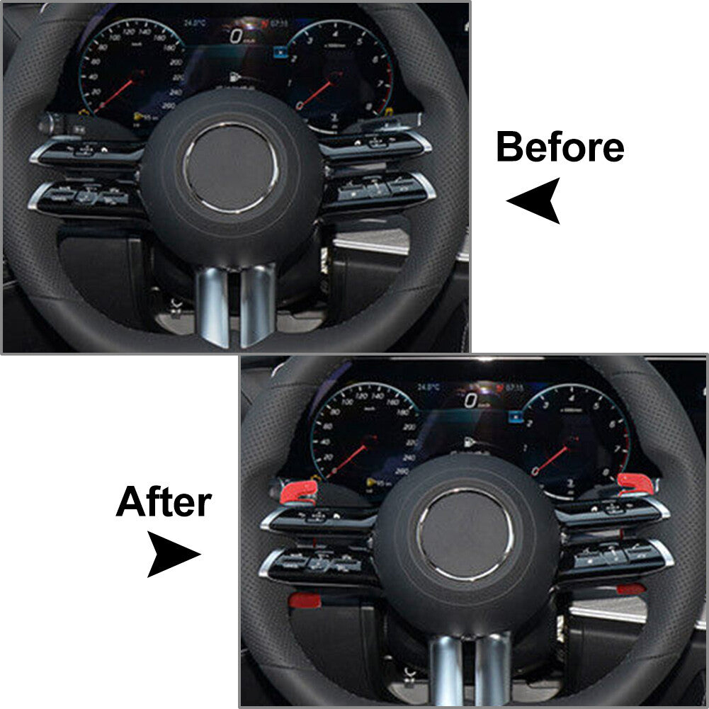 for Mercedes Benz E-Class Aluminum Alloy Steering Wheel Paddle Shifter Extension