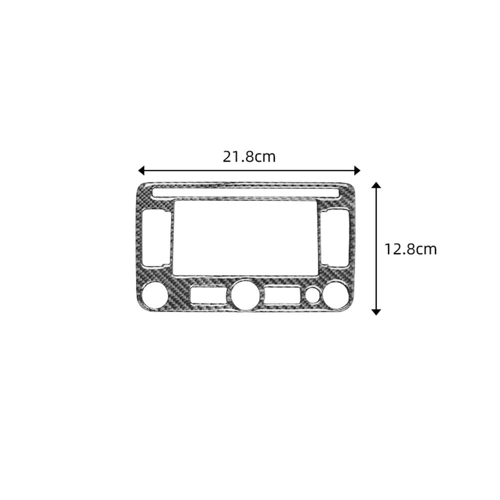 Carbon Fiber Radio With Navigation Cover Trim for Volkswagen for Jetta Sedan Type C