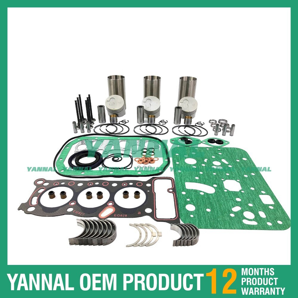 Overhaul and rebuild kit with washers for bearings suitable for Isuzu 3KC2
