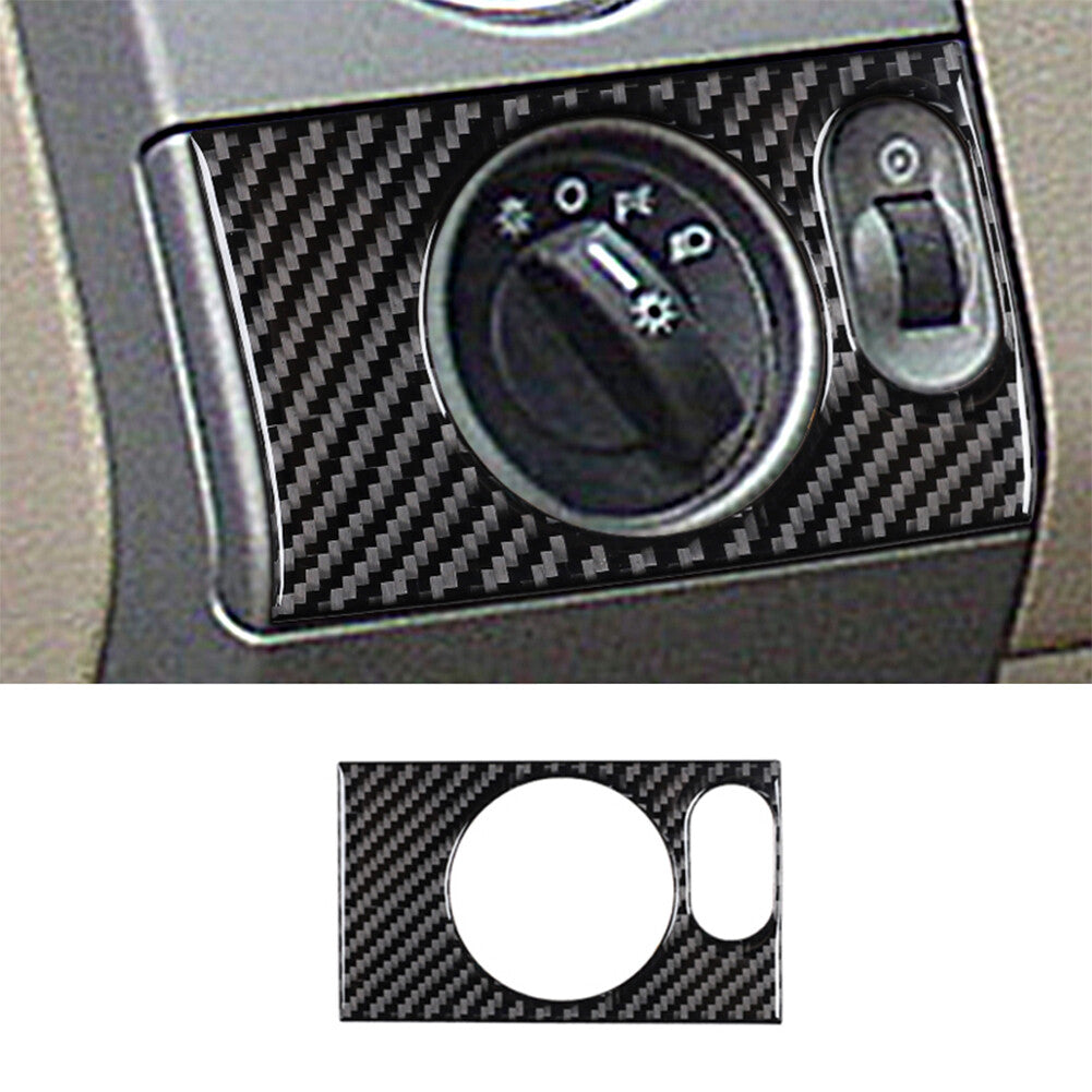 Carbon fiber interior headlight control cover trim for Ford F-150 FX4 2004-2008