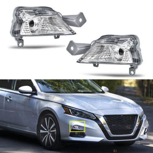 1Pair For 2019-2021 for Nissan Altima Front Turn Signal Light Bumper Lamp Left+right