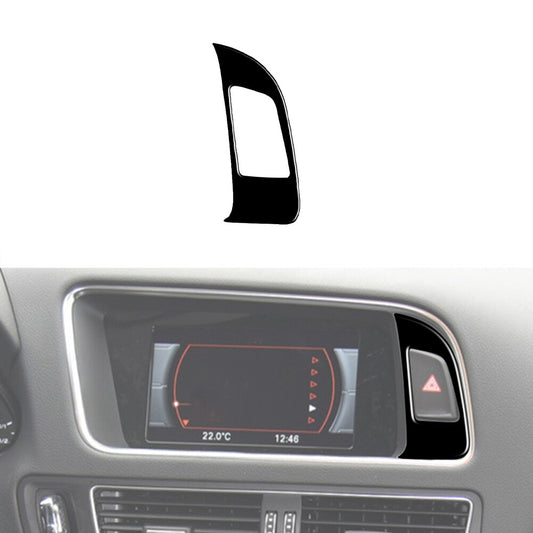 Double Flashing Lamp Button Trim Cover Decor Gloss Black for Audi Q5 2009-2017
