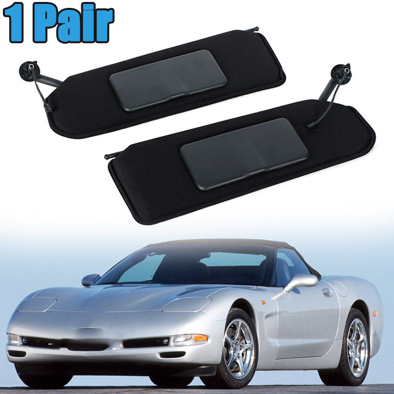 1Pair Sun Visor With Light for Chevrolet for Corvette C5 1997-2004 10442033 10442034