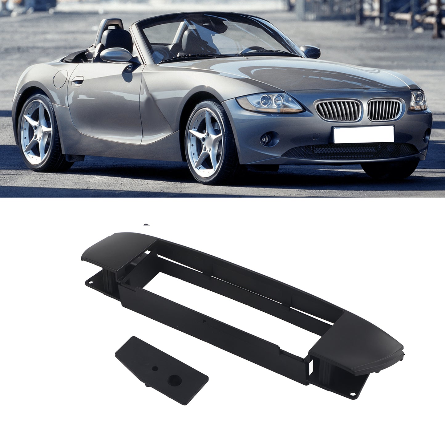 1Din Radio Fascia Stereo CD Trim Dash Plate Frame Fits For Z4 (E85/E86) 2003 DON