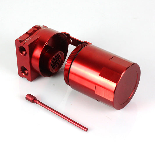 Red universal aluminum oil tank kit, reservoir congestion tank, breathing filter